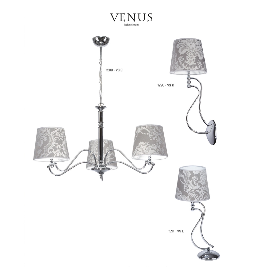 JUPITER 1289-VS5 - Luz pendente VENUS 5xE27/60W