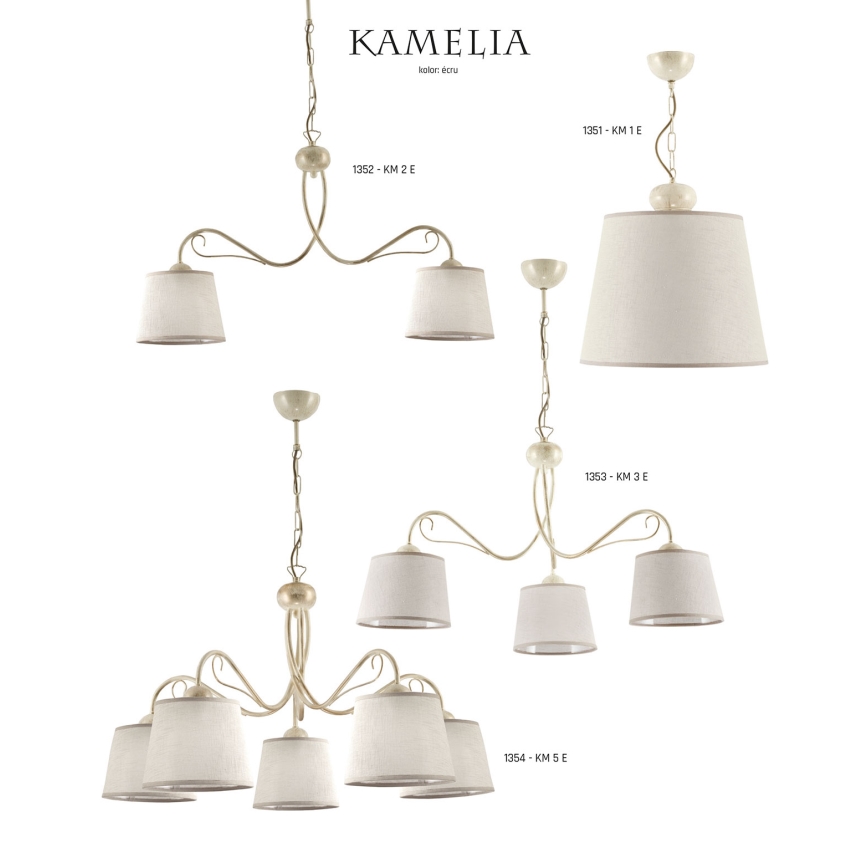 Jupiter 1353 - KM 3 E  - Candelabro numa corrente KAMELIA 3xE27/60W/230V