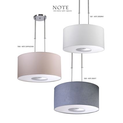 Jupiter 1368 - NOTE CA - Candelabro pendente NOTE 3xE27/60W/230V