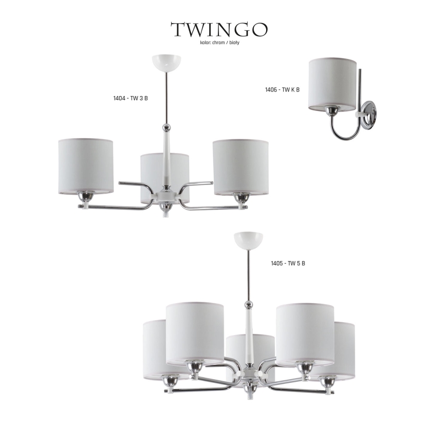 Jupiter 1405 - TW 5 B - Candelabro pendente TWINGO 5xE27/60W/230V