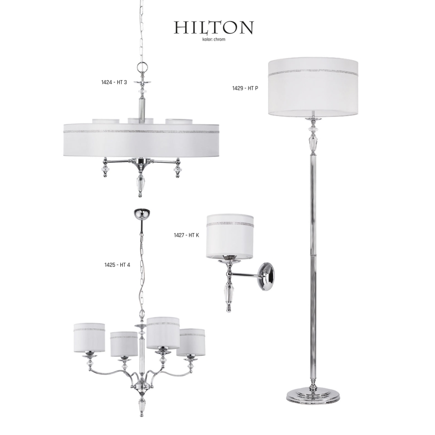 Jupiter 1427 - Luz de parede HILTON 1xE27/60W/230V