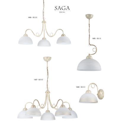 Jupiter 1485 - Candelabro numa corrente SAGA 1xE27/60W/230V