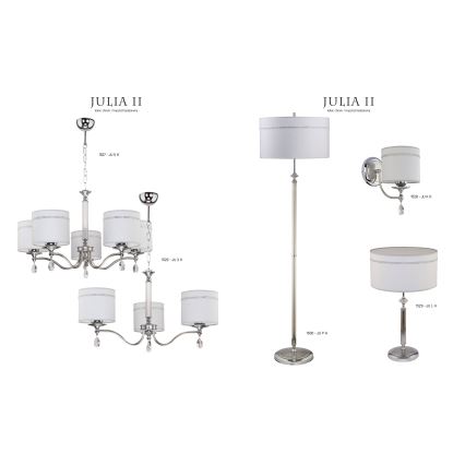 Jupiter 1528 - JU K H - Luz de parede JULIA II E27/60W