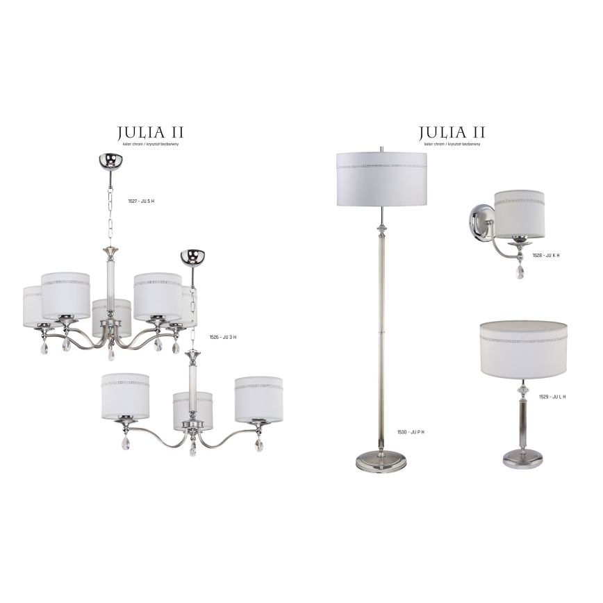 Jupiter 1528 - JU K H - Luz de parede JULIA II E27/60W