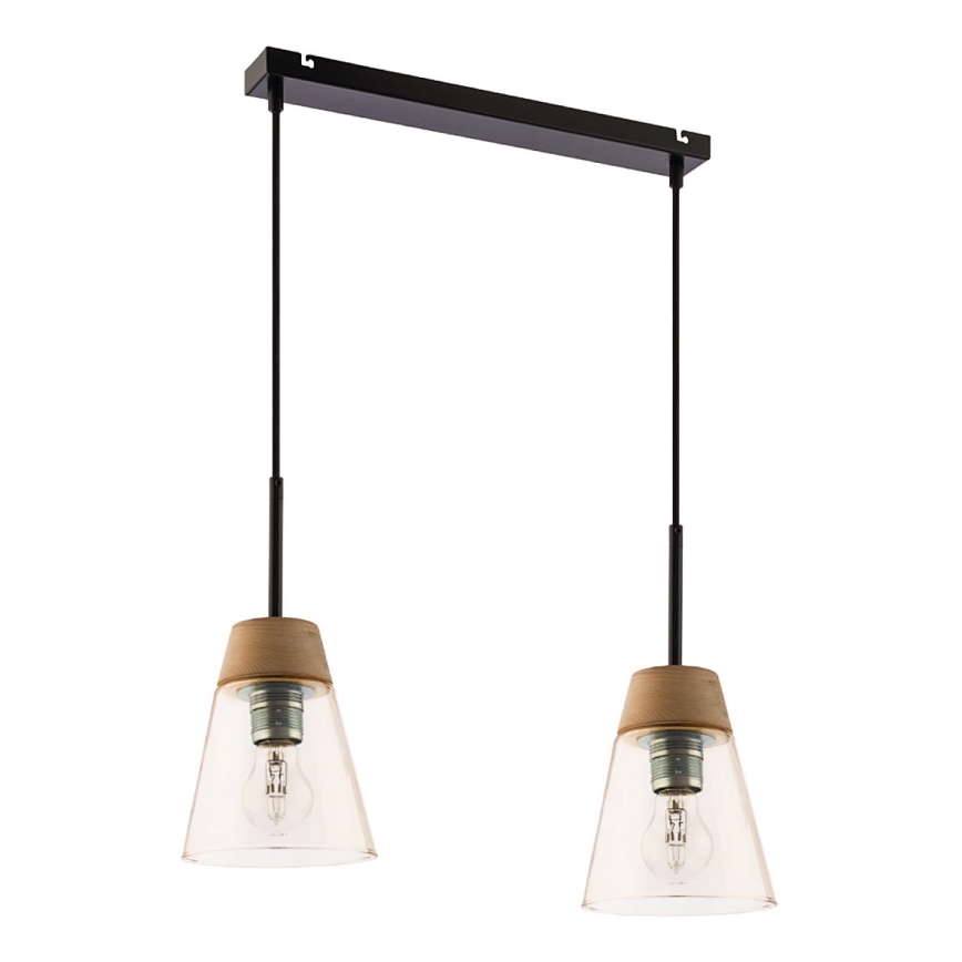 Jupiter 1543 - DM 2 BU - Luz pendente DOMINO 2xE27/60W
