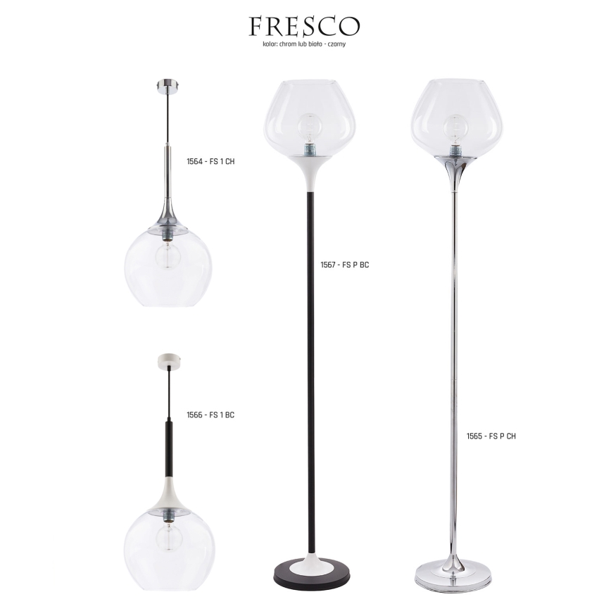 Jupiter 1564 - FS 1 CH - Luz pendente FRESCO E27/60W