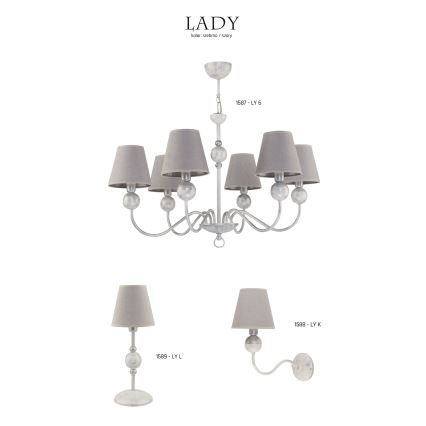 Jupiter 1588 - LY K BI - Luz de parede LADY E14/40W