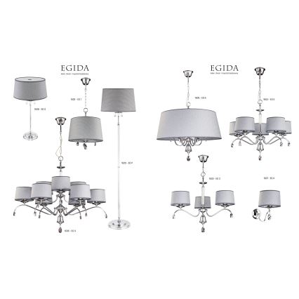 Jupiter 1607 - EG K CH - Iluminação de parede EGIDA 1xE27/60W/230V cinzento