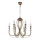 Jupiter 1612 - Candelabro numa corrente MELODY 6xE14/40W/230V bronze pátina