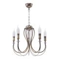 Jupiter 1634 - Candelabro numa corrente MELANI 5xE14/40W/230V bronze pátina