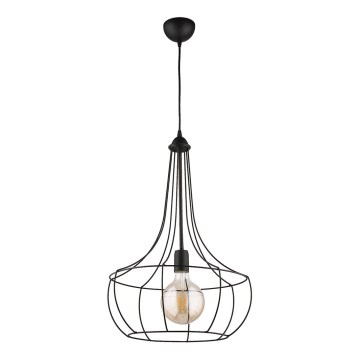 Jupiter 1653 - Candelabro num fio FOX 1xE27/60W/230V preto antigo