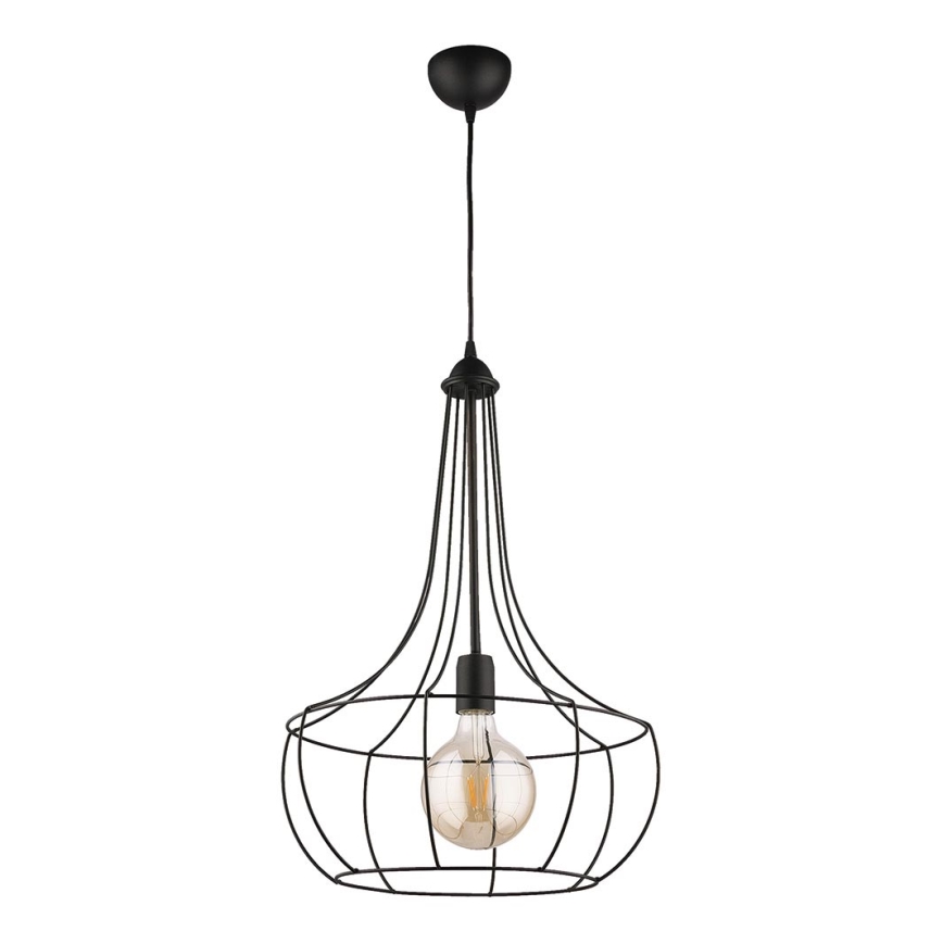 Jupiter 1653 - Candelabro num fio FOX 1xE27/60W/230V preto antigo