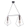 Jupiter 1665 - Candelabro num fio KAIR 2xE27/60W/230V preto antigo/cobre
