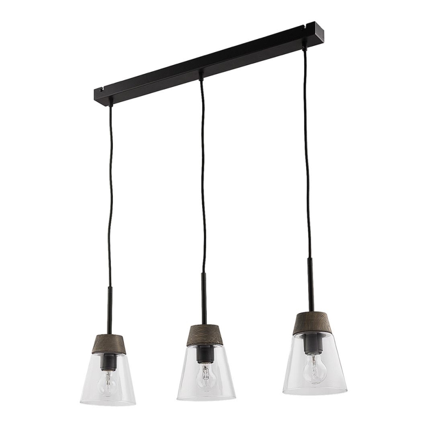 Jupiter 1682 - Candelabro num fio DOMINO 3xE27/60W/230V transparente