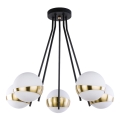 Jupiter 1710 - Candelabro pendente ELFA 5xE14/40W/230V bronze