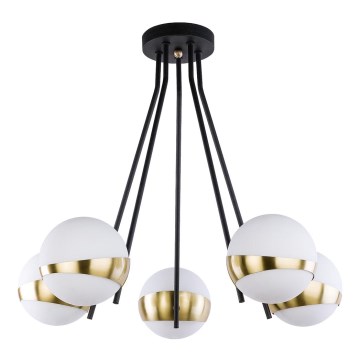 Jupiter 1710 - Candelabro pendente ELFA 5xE14/40W/230V bronze