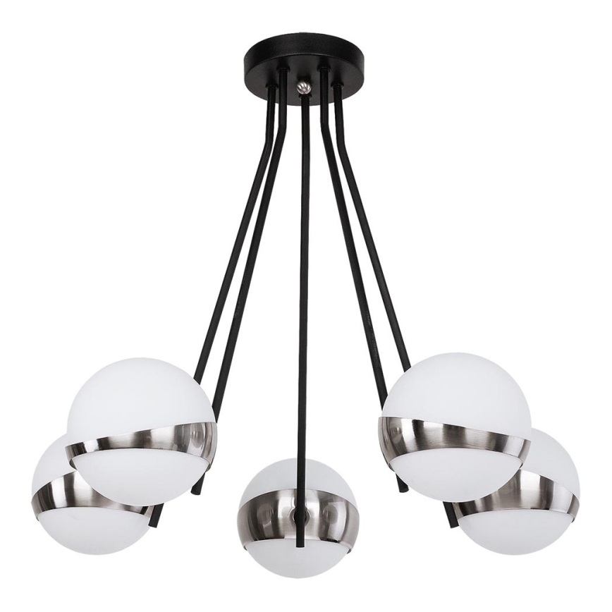 Jupiter 1715 - Candeeiro suspenso ELFA 5xE14/40W/230V cromado brilhante