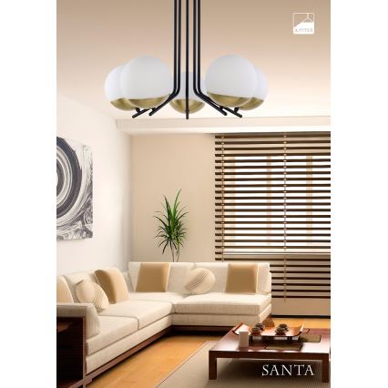 Jupiter 1720 - Candelabro pendente SANTA 5xE14/40W/230V bronze