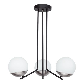 Jupiter 1723 - Candeeiro suspenso SANTA 3xE14/40W/230V cromado brilhante