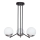 Jupiter 1723 - Candeeiro suspenso SANTA 3xE14/40W/230V cromado brilhante