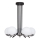 Jupiter 1724 - Candeeiro suspenso SANTA 5xE14/40W/230V cromado brilhante