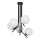 Jupiter 1737 - Candeeiro suspenso TIM 5xE14/40W/230V cromado brilhante