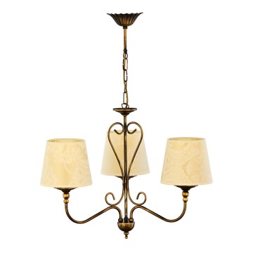 Jupiter 1750 - Candelabro suspenso SOFIA 3xE27/60W/230V