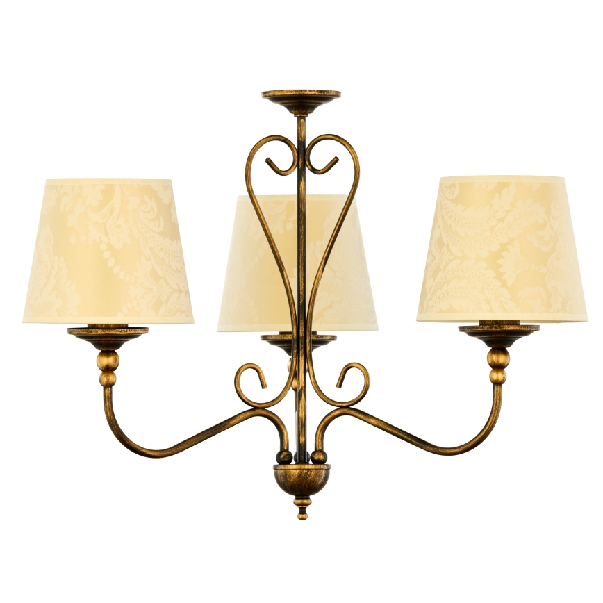 Jupiter 1750 - Candelabro suspenso SOFIA 3xE27/60W/230V