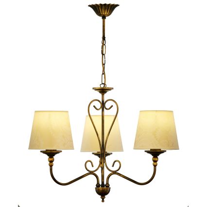 Jupiter 1750 - Candelabro suspenso SOFIA 3xE27/60W/230V