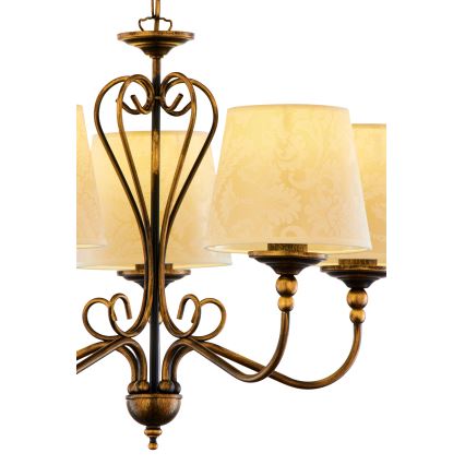 Jupiter 1751 - Candelabro suspenso SOFIA 5xE27/60W/230V