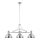 Jupiter 1789 - PT3 - Candelabro pendente PLATINO 3xE27/60W/230V prata