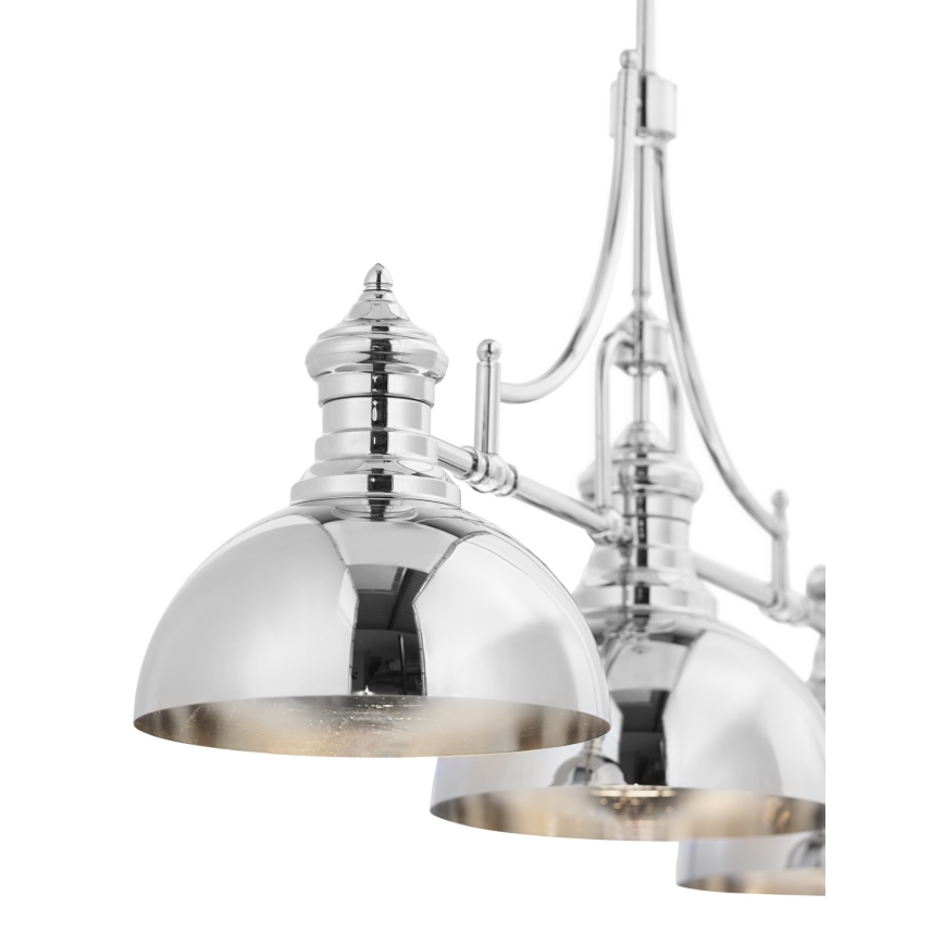 Jupiter 1789 - PT3 - Candelabro pendente PLATINO 3xE27/60W/230V prata