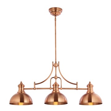 Jupiter 1791 - PT3 - Candelabro pendente PLATINO 3xE27/60W/230V cobre