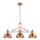 Jupiter 1791 - PT3 - Candelabro pendente PLATINO 3xE27/60W/230V cobre