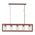 Jupiter 1804 - MC5 - Candelabro numa corrente MACARI 5xE27/60W/230V cobre