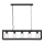 Jupiter 1806 - MC5 - Candelabro numa corrente MACARI 5xE27/60W/230V preto antigo