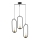 Jupiter 1810 - PI3 E14 - Candelabro num fio PONTI 3xE14/40W/230V preto antigo