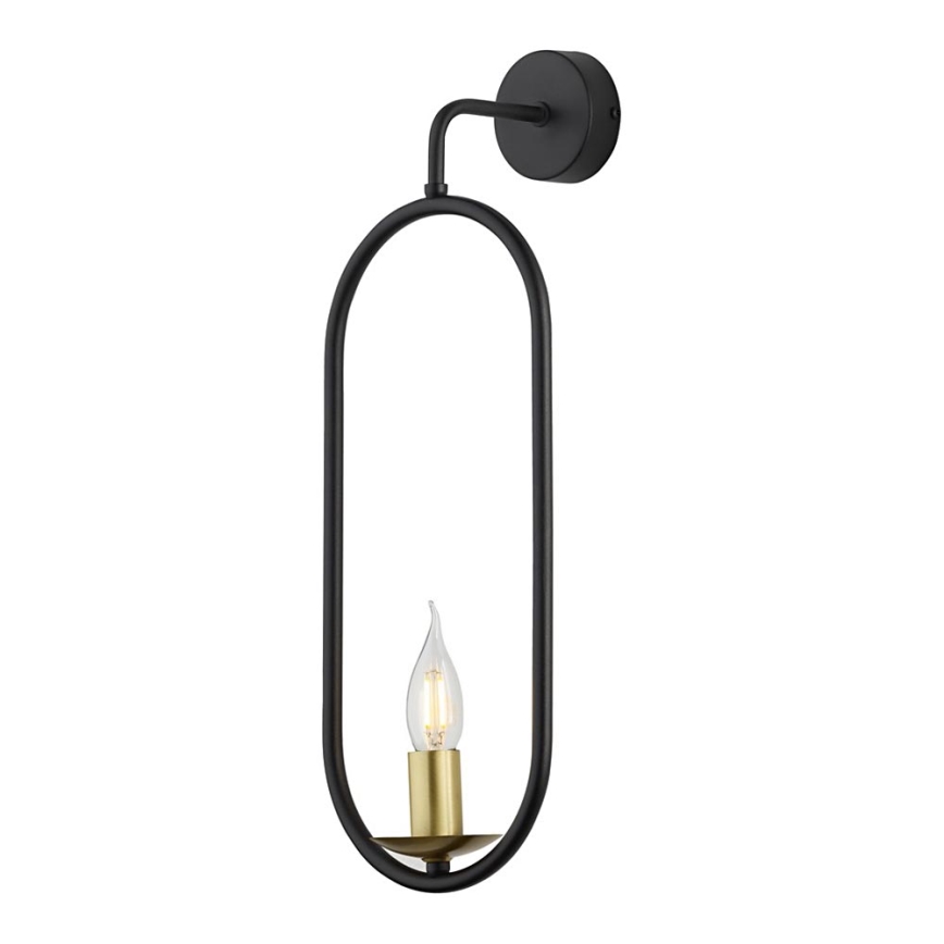 Jupiter 1812 - PIK E14 - Luz de parede PONTI 1xE14/40W/230V preto antigo