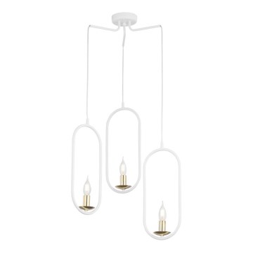 Jupiter 1814 - PI3 E14 - Candelabro num fio PONTI 3xE14/40W/230V branco