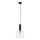 Jupiter 1855 - VA1 - Candeeiro suspenso VANES 1xE27/60W/230V cromado brilhante/preto