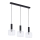 Jupiter 1857 - VA3 - Candeeiro suspenso VANES 3xE27/60W/230V cromado brilhante/preto