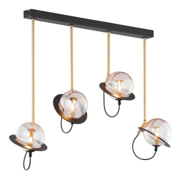 Jupiter 1892 - Candelabro suspenso PLANET 4xG9/10W/230V dourado