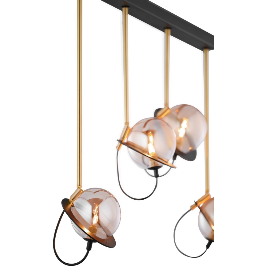 Jupiter 1892 - Candelabro suspenso PLANET 4xG9/10W/230V dourado