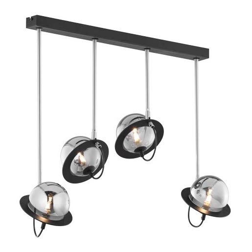 Jupiter 1896 - Candelabro suspenso PLANET 4xG9/10W/230V mate cromado