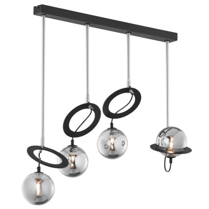 Jupiter 1896 - Candelabro suspenso PLANET 4xG9/10W/230V mate cromado