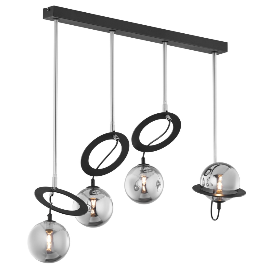 Jupiter 1896 - Candelabro suspenso PLANET 4xG9/10W/230V mate cromado
