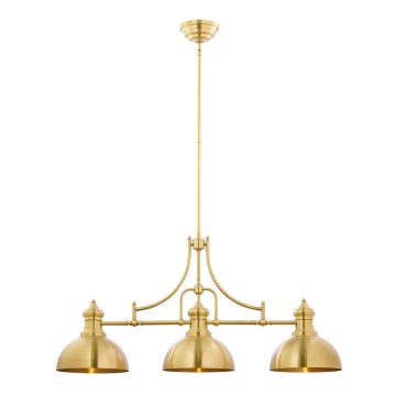 Jupiter 1915 - Candelabro suspenso PLATINO 3xE27/60W/230V latão