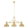 Jupiter 1915 - Candelabro suspenso PLATINO 3xE27/60W/230V latão