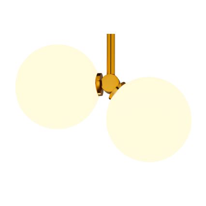 Jupiter 1918 - Candelabro suspenso LUNA 2xG9/40W/230V latão/preto