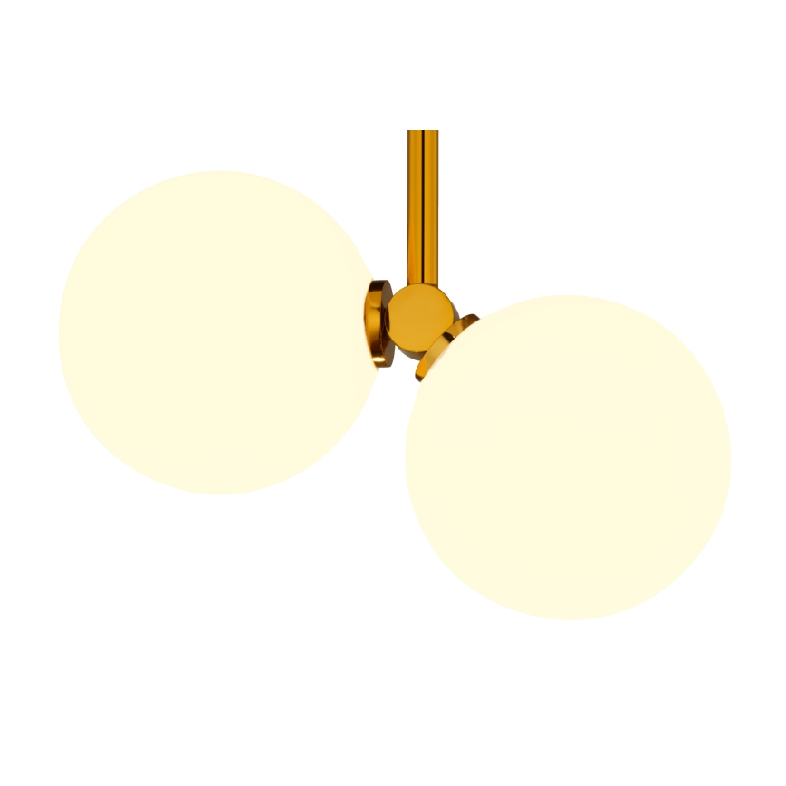 Jupiter 1918 - Candelabro suspenso LUNA 2xG9/40W/230V latão/preto